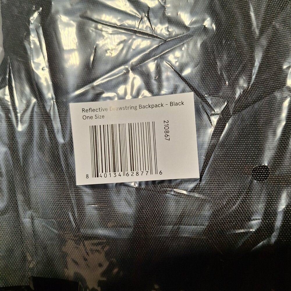 NWT Bark Reflective Drawstring Backpack - Picture 5 of 6